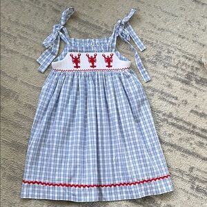 Smocked Auctions Lobster Dress